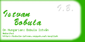 istvan bobula business card